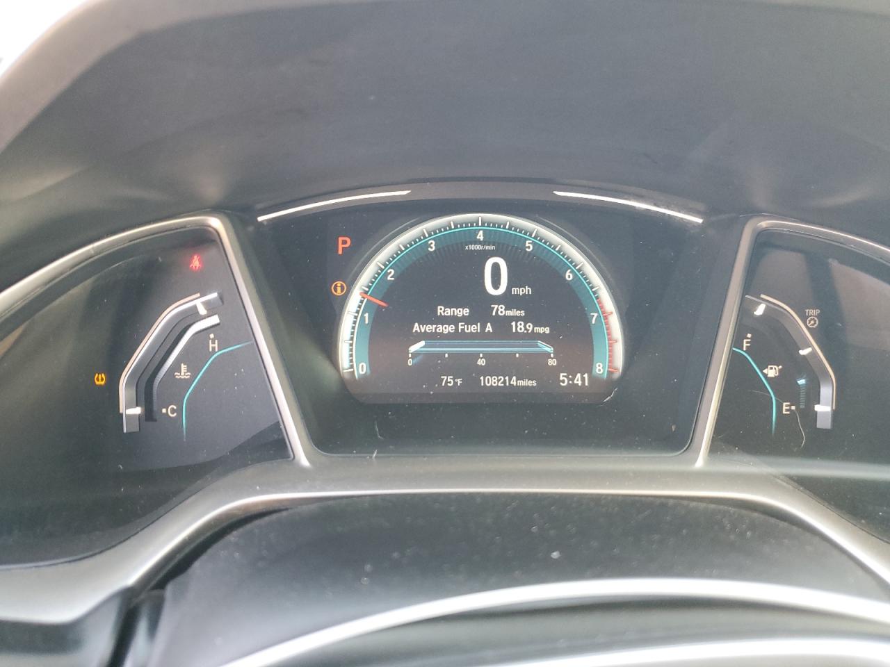 2017 Honda Civic VIN 19XFC2F71HE016745 Copart auction photo, side / front end damage thumbnail 9