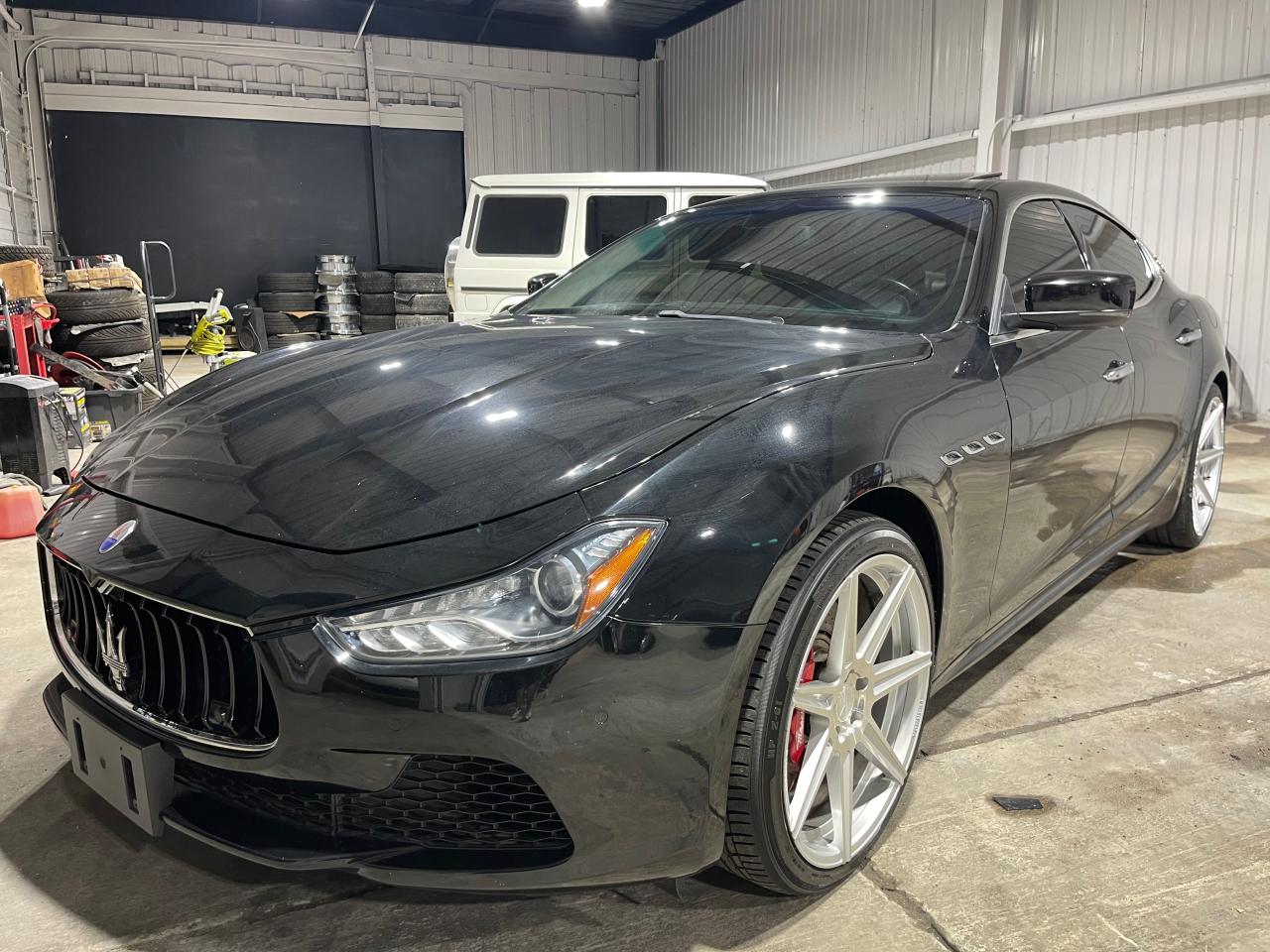 2014 Maserati Ghibli VIN ZAM57RTA9E1112724 Copart auction photo, normal wear / damage history damage thumbnail 2