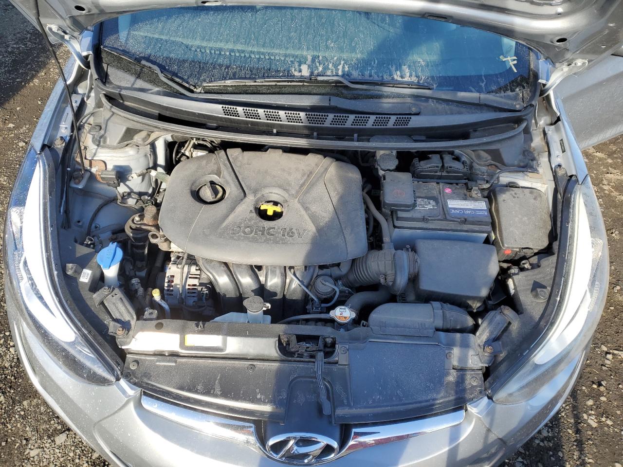 2016 Hyundai Elantra VIN 5NPDH4AE4GH681627 Copart auction photo, rear end / minor dent/scratches damage thumbnail 11