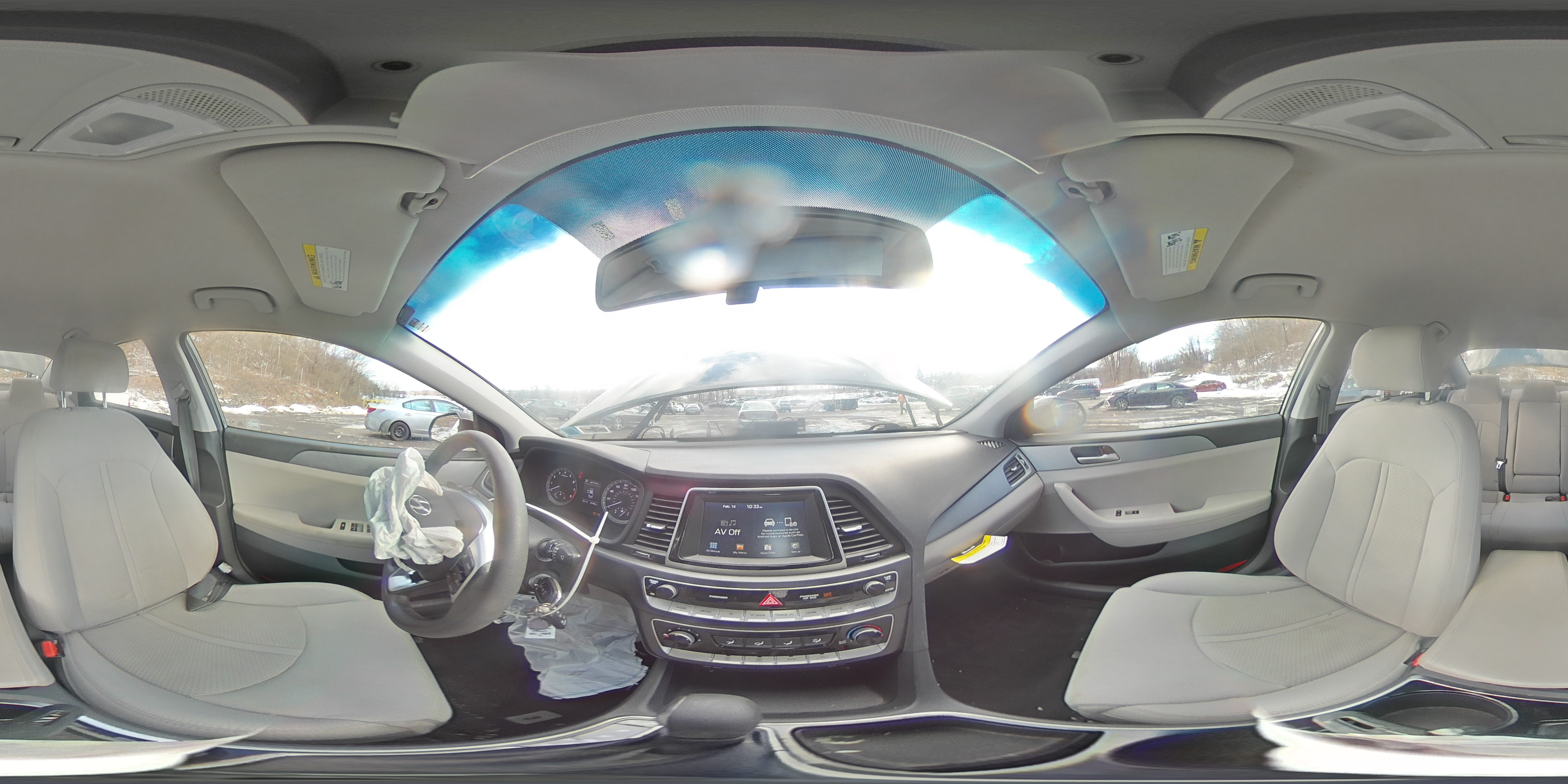 2019 Hyundai Sonata VIN 5NPE24AF9KH742493 Copart auction photo, front end / side damage thumbnail 12