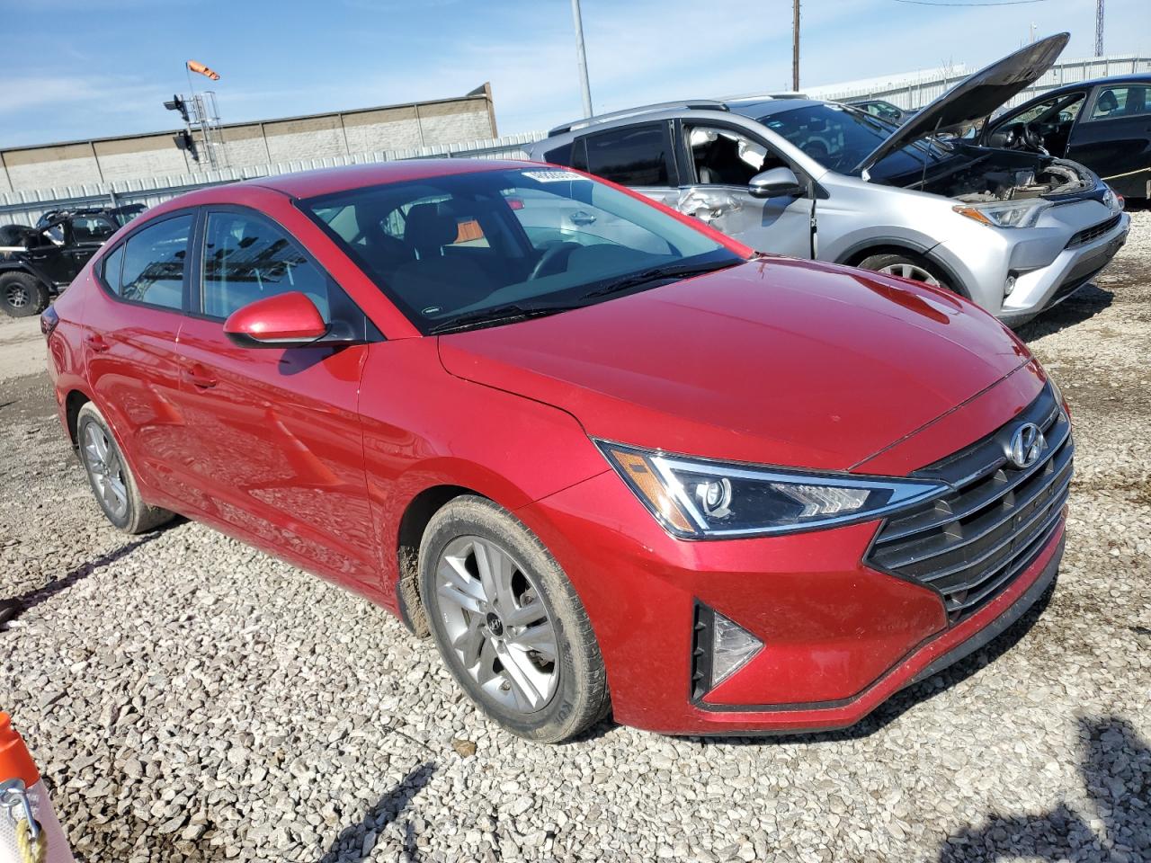 2020 Hyundai Elantra VIN 5NPD84LF8LH564102 Copart auction photo, vandalism / minor dent/scratches damage thumbnail 4