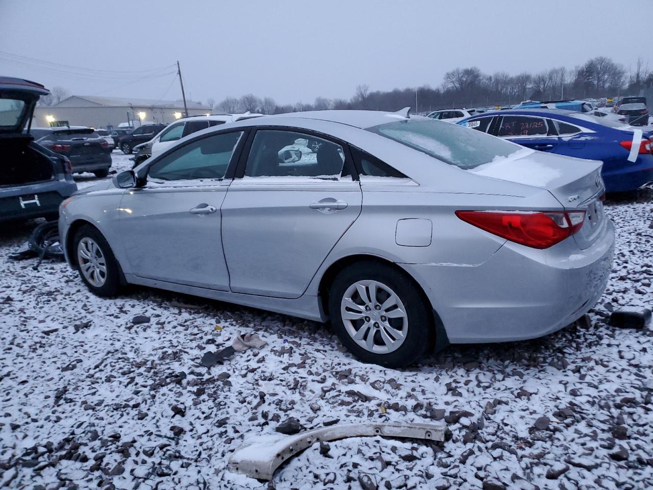 2011 Hyundai Sonata VIN 5NPEB4AC2BH283099 Copart auction photo, vandalism / stripped damage thumbnail 2