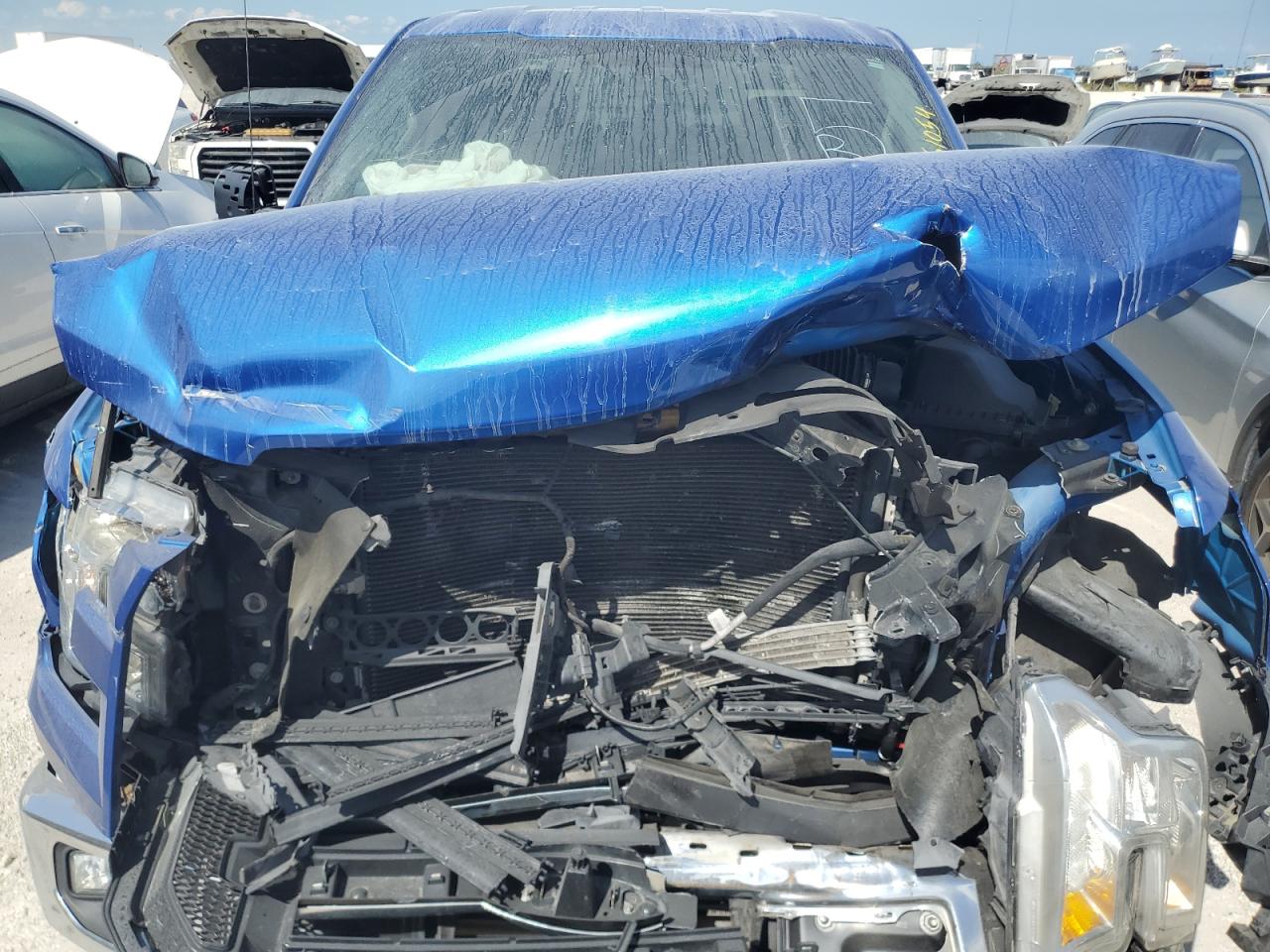 2016 Ford F-150 VIN 1FTEW1CP1GFC97094 Copart auction photo, front end / water/flood damage thumbnail 11