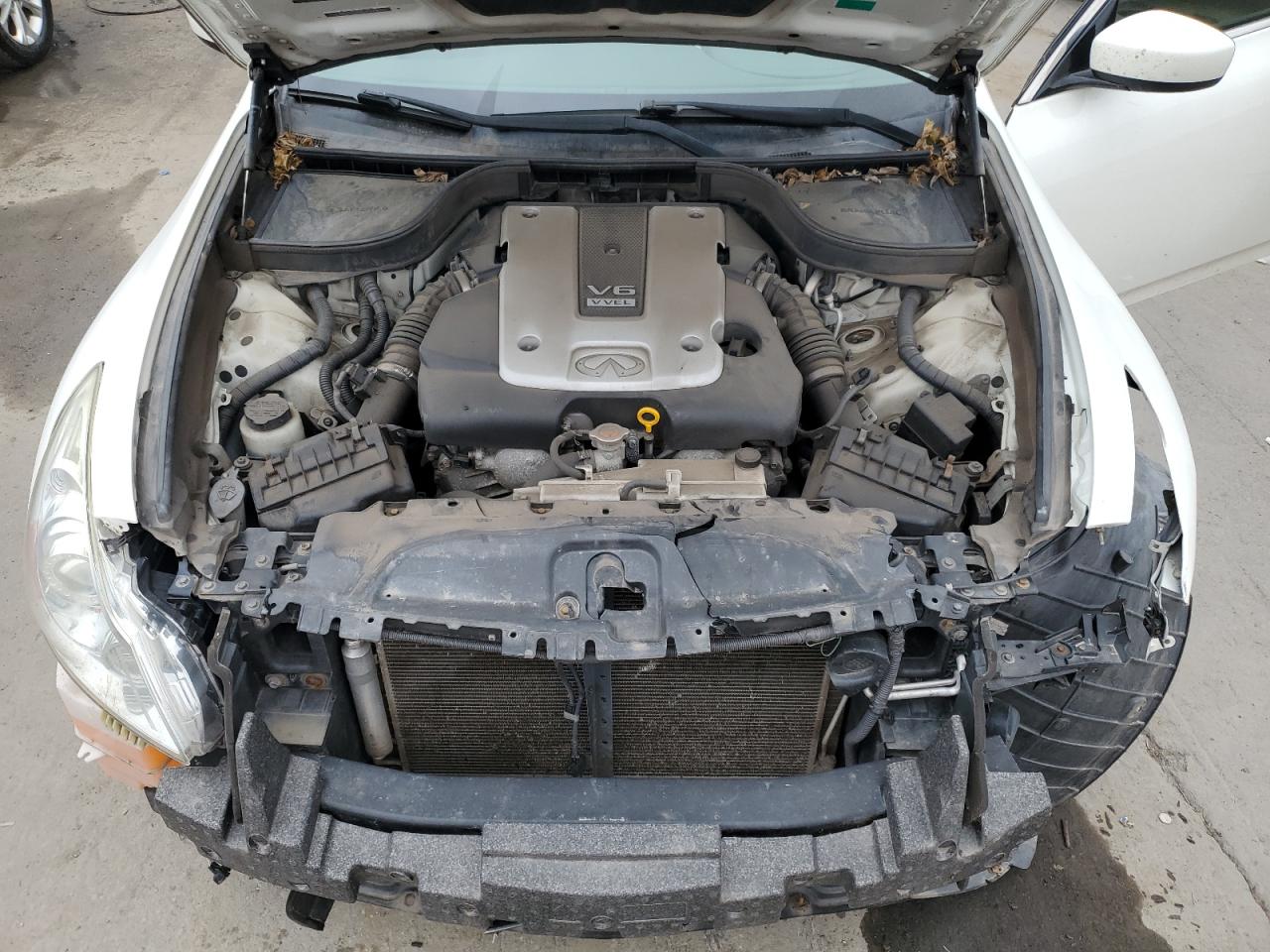 2015 Infiniti Q40 VIN JN1CV6AR1FM521697 Copart auction photo, front end damage thumbnail 11