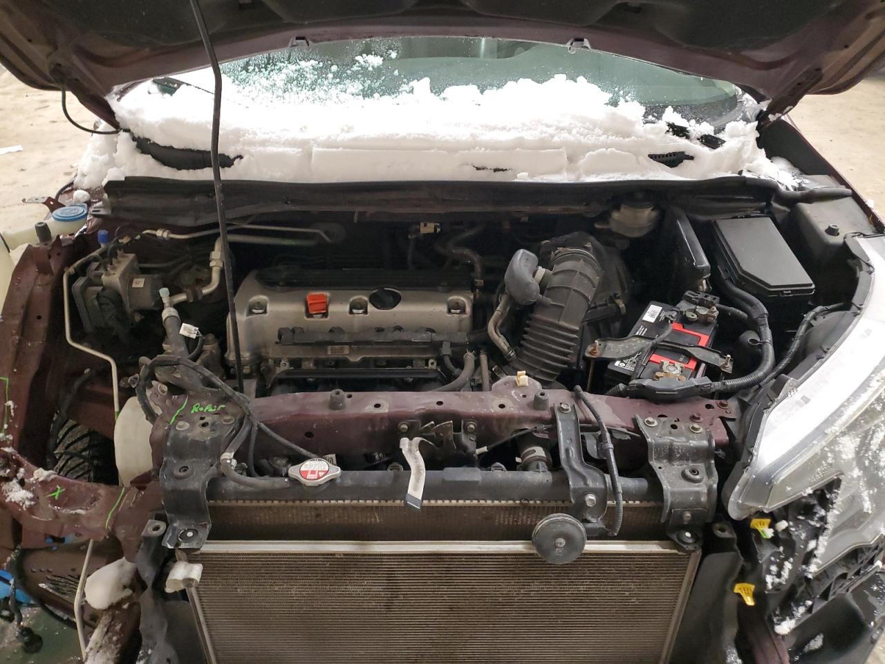 2014 Honda CR-V VIN 5J6RM4H7XEL101048 Copart auction photo, front end damage thumbnail 12