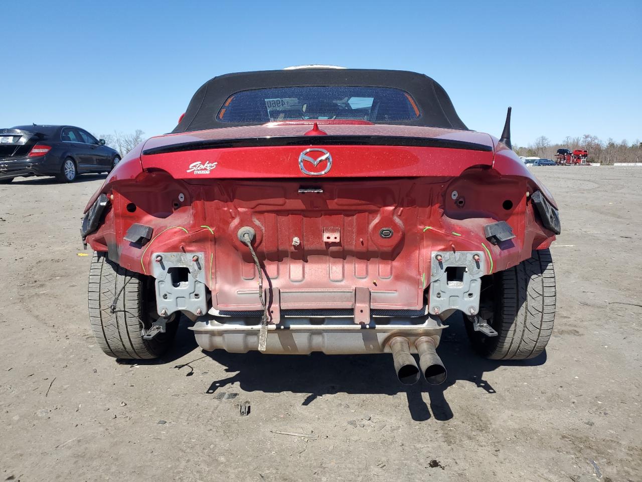 2016 Mazda MX-5 VIN JM1NDAC75G0113557 Copart auction photo, rear end damage thumbnail 6