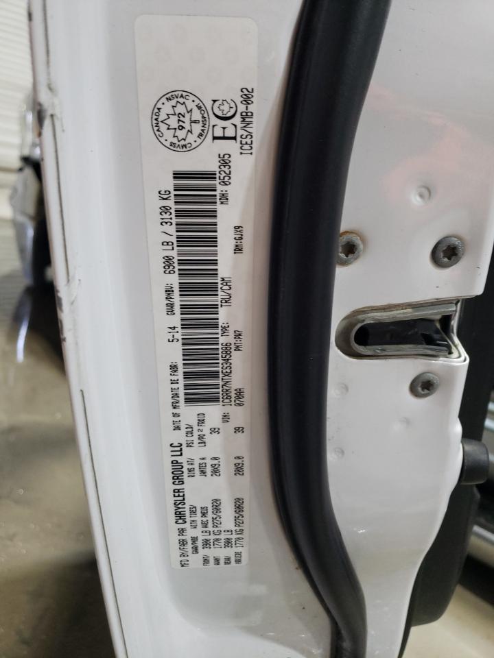 2014 RAM 1500 VIN 1C6RR7NTXES345886 Copart auction photo, front end / side damage thumbnail 15