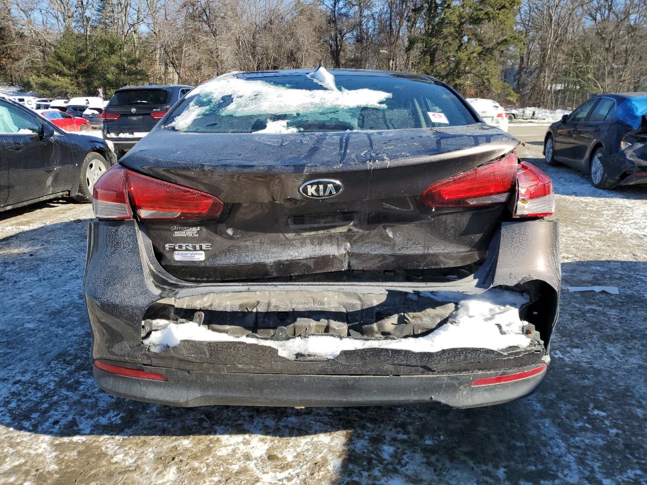 2017 KIA Forte VIN 3KPFL4A77HE157581 Copart auction photo, rear end damage thumbnail 6