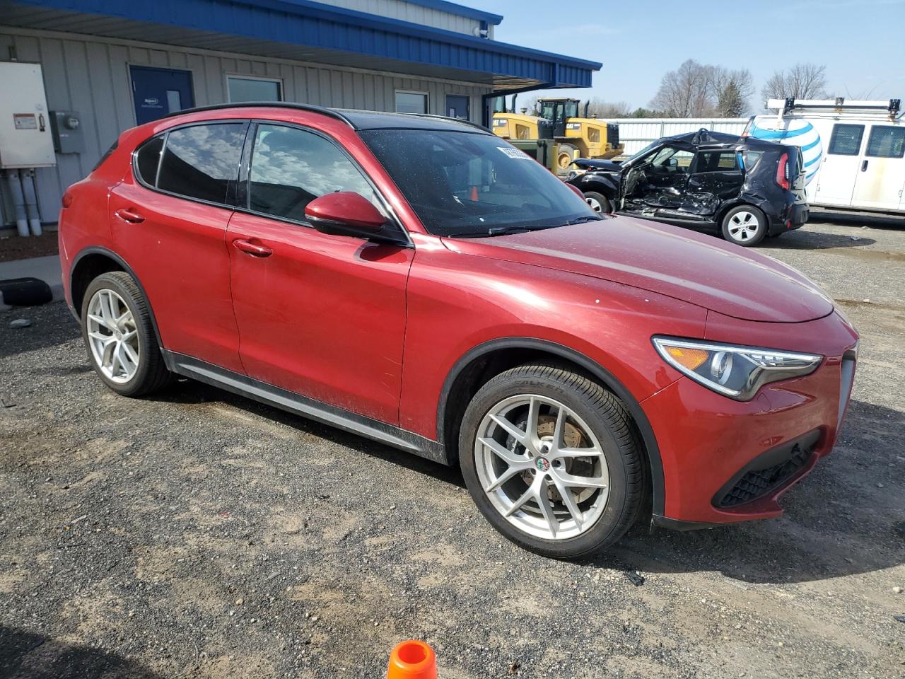 2018 Alfa Romeo Stelvio VIN ZASFAKNN4J7B75102 Copart auction photo, undercarriage / minor dent/scratches damage thumbnail 4
