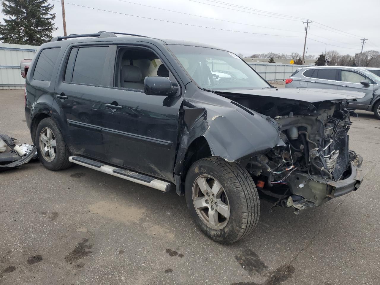 2010 Honda Pilot VIN 5FNYF4H69AB039173 Copart auction photo, all over damage thumbnail 4