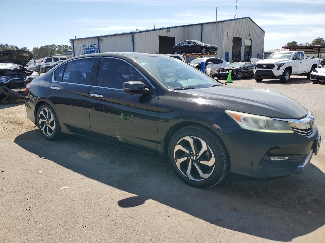 2016 Honda Accord VIN 1HGCR2F80GA042623 Copart auction photo, rear end / side damage thumbnail 4