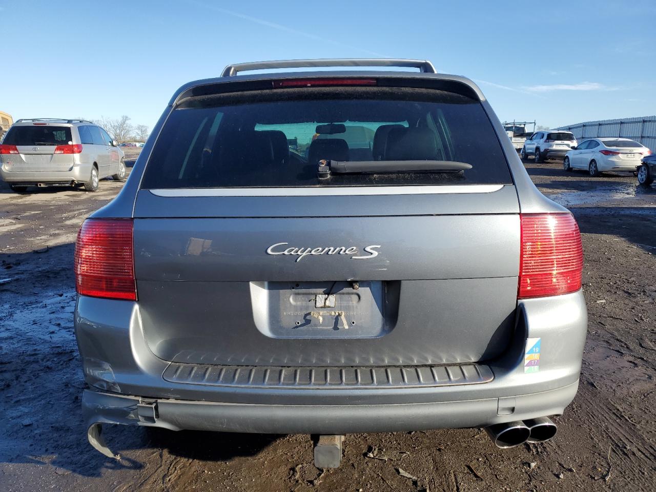 2006 Porsche Cayenne VIN WP1AB29P26LA60328 Copart auction photo, rear end damage thumbnail 6