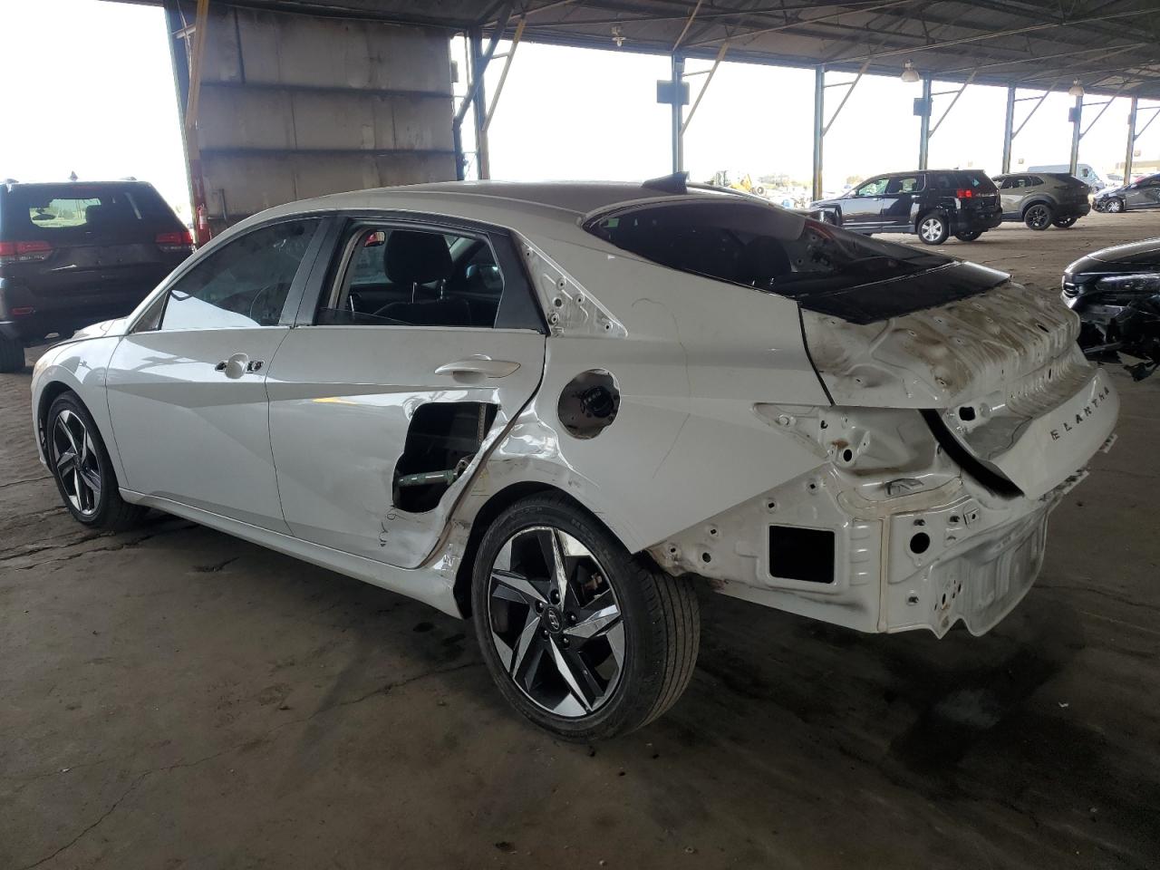 2022 Hyundai Elantra VIN 5NPLN4AG7NH071840 Copart auction photo, rear end / side damage thumbnail 2