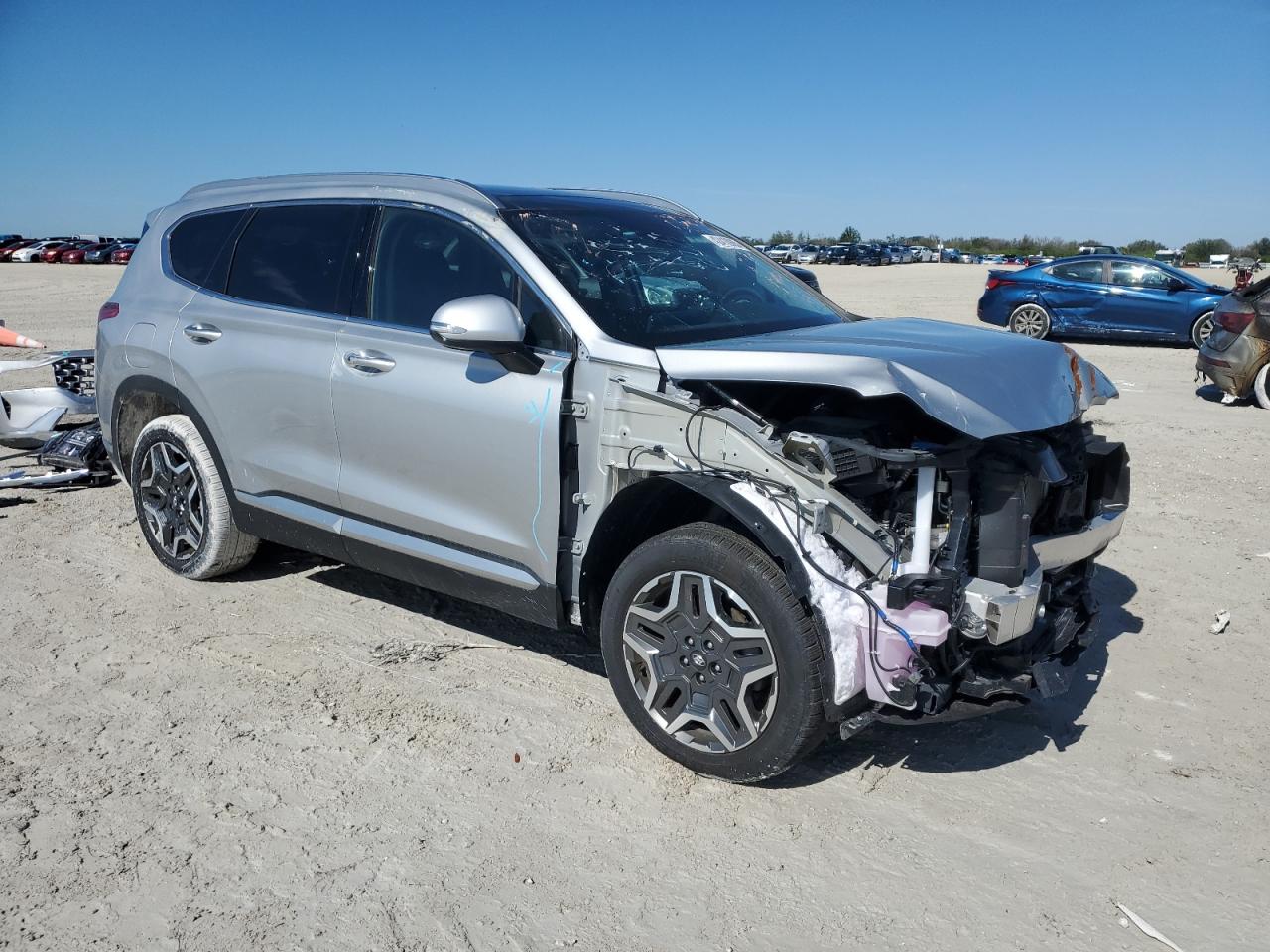 2023 Hyundai Santa Fe VIN KM8S7DA22PU101521 Copart auction photo, front end damage thumbnail 4