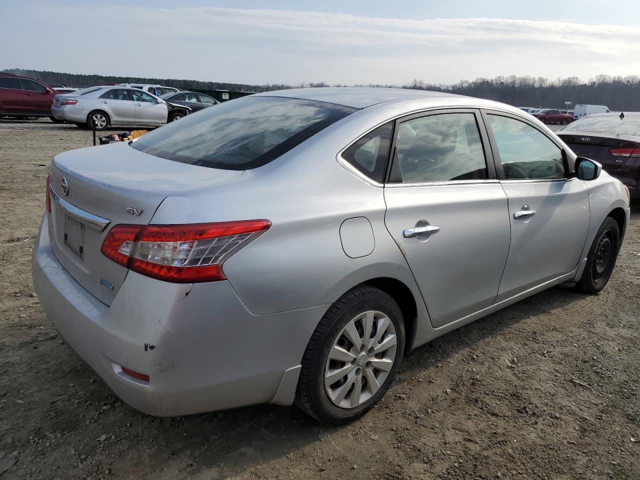 2014 Nissan Sentra VIN 3N1AB7AP7EY215510 Copart auction photo, side damage thumbnail 3