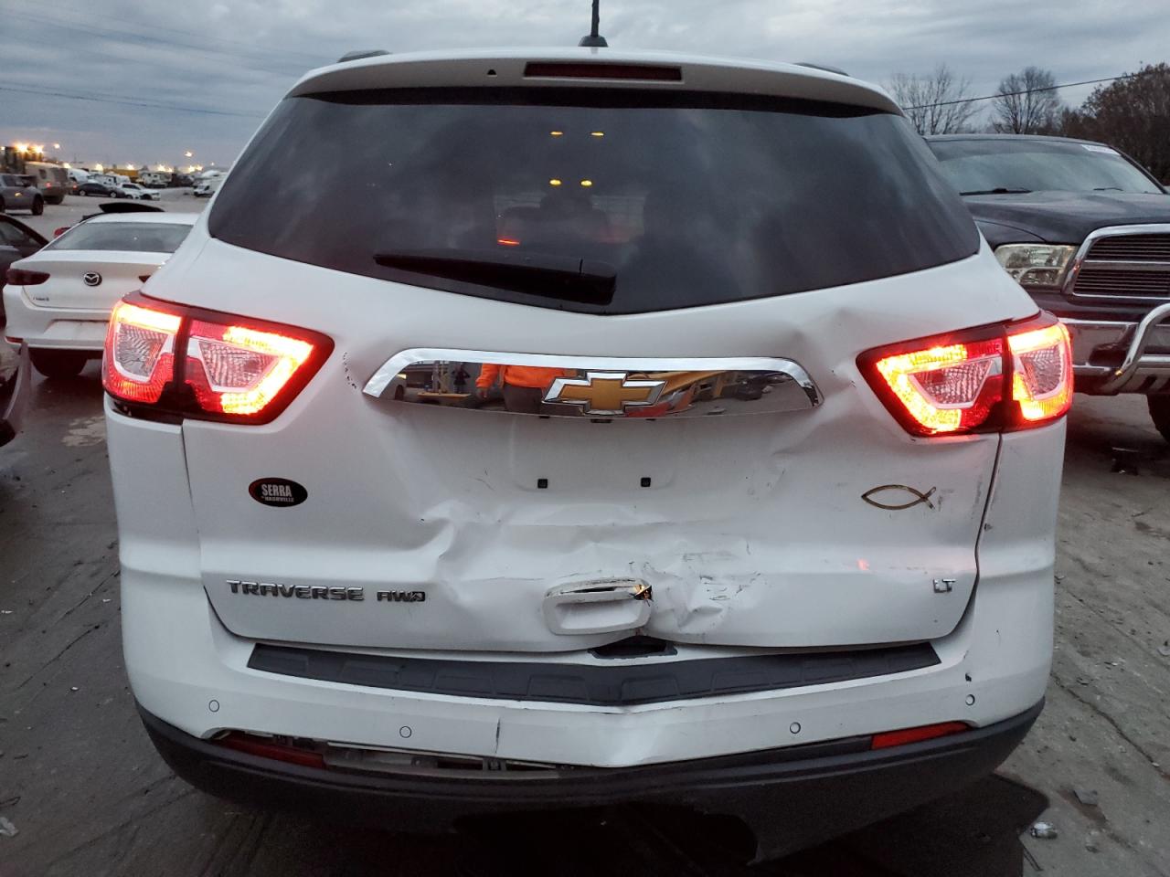 2017 Chevrolet Traverse VIN 1GNKVGKD7HJ165267 Copart auction photo, rear end damage thumbnail 6