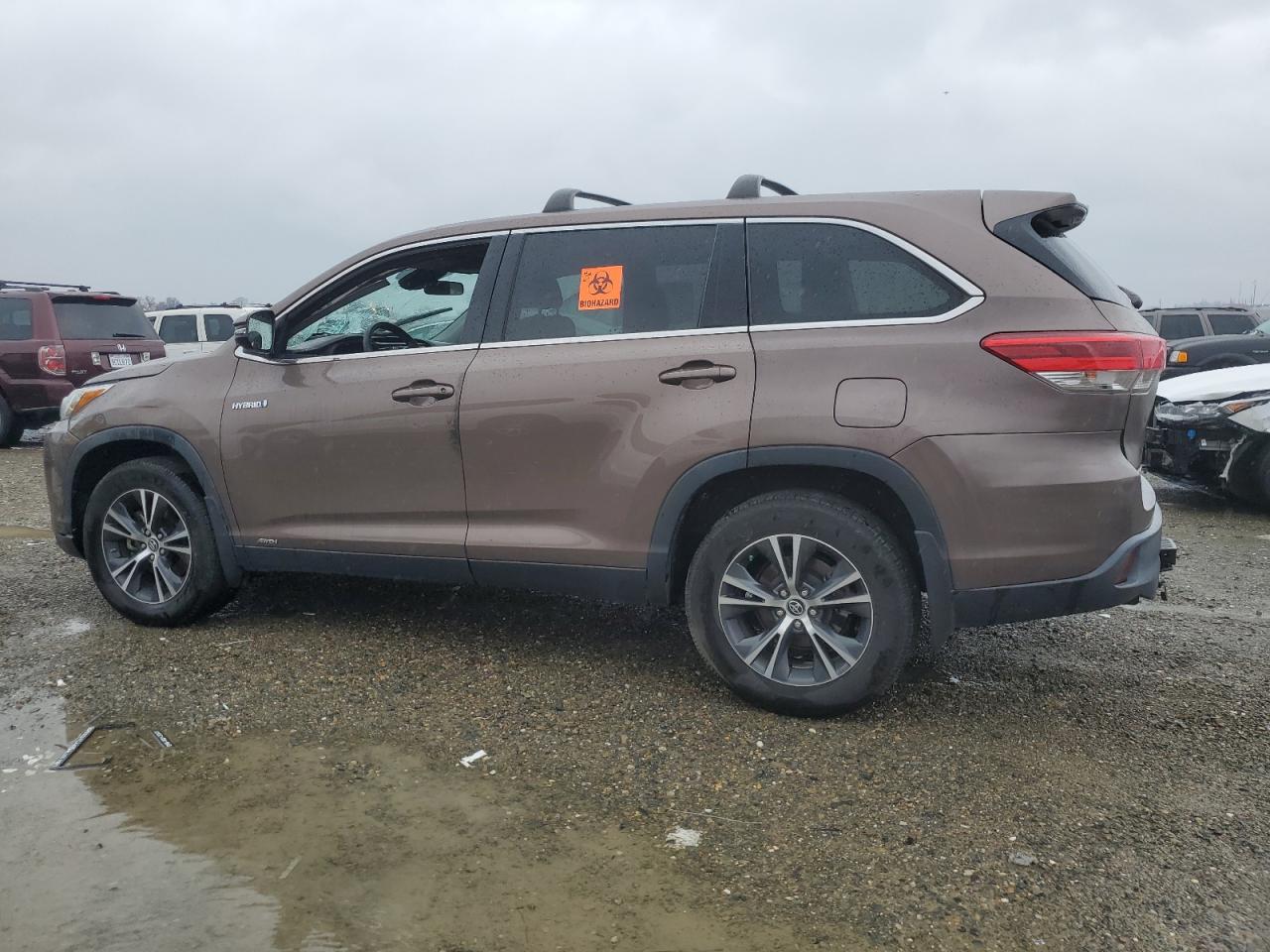 2019 Toyota Highlander VIN 5TDBGRFH6KS063724 Copart auction photo, all over damage thumbnail 2
