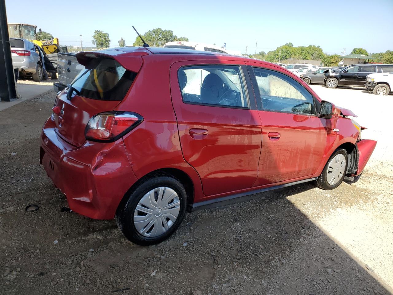 2024 Mitsubishi Mirage VIN ML32AUHJ7RH001786 Copart auction photo, front end / side damage thumbnail 3