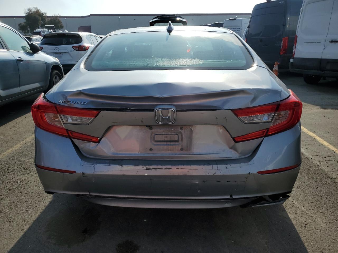 2018 Honda Accord VIN 1HGCV1F18JA193306 Copart auction photo, rear end damage thumbnail 6