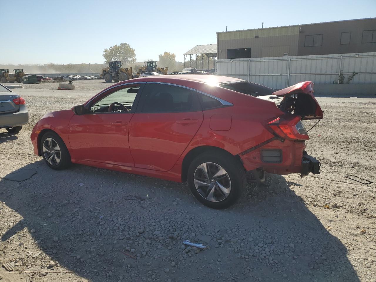 2019 Honda Civic VIN 2HGFC2F64KH542839 Copart auction photo, rear end damage thumbnail 2