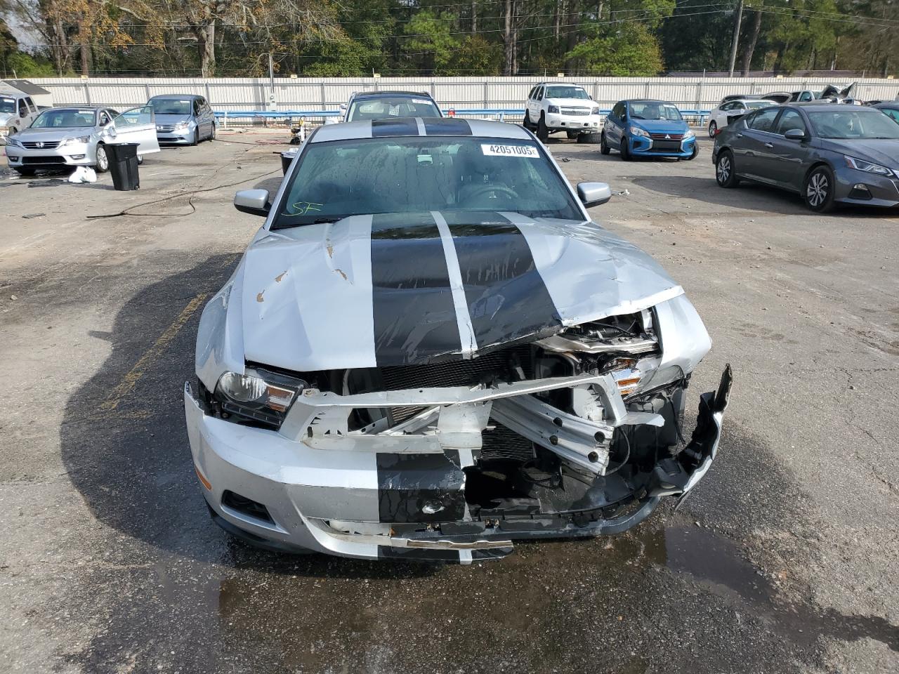2012 Ford Mustang VIN 1ZVBP8AM8C5238039 Copart auction photo, front end damage thumbnail 5