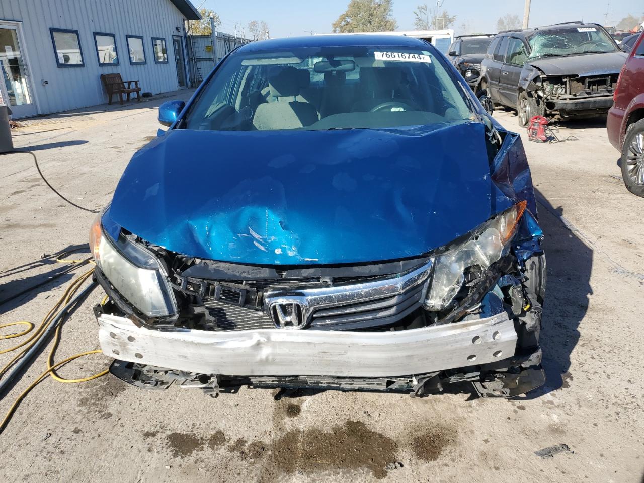 2012 Honda Civic VIN 19XFB2F50CE074923 Copart auction photo, front end / side damage thumbnail 5