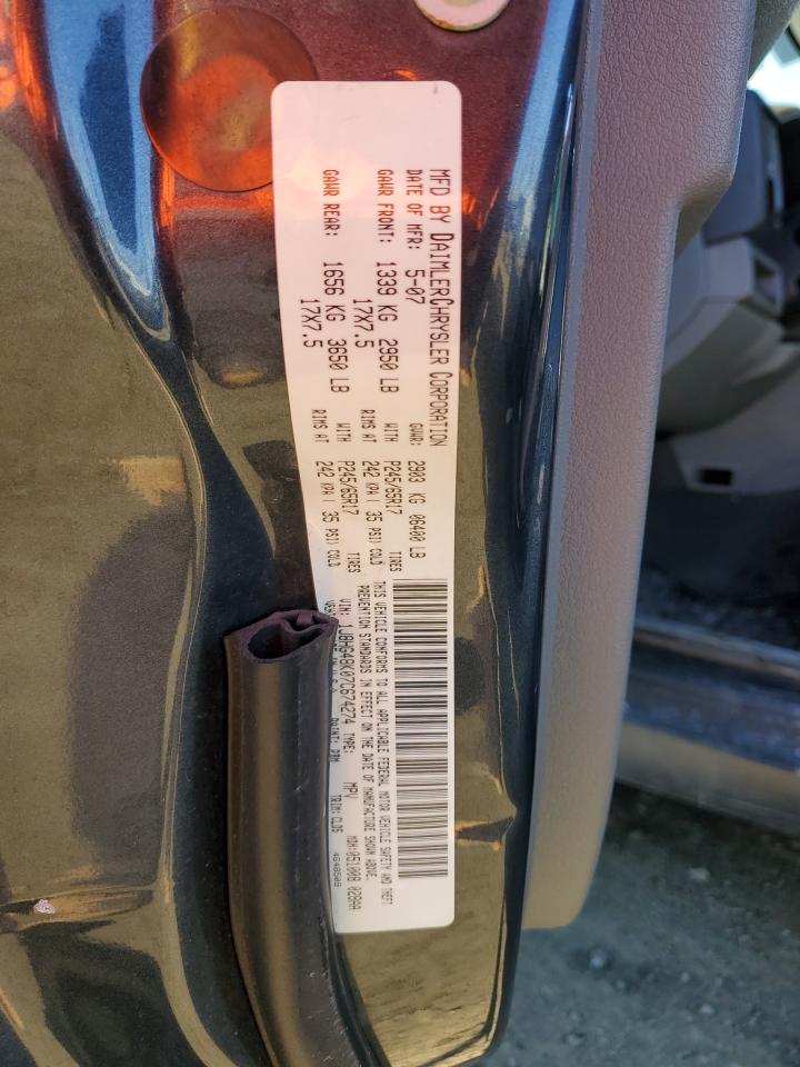 2007 Jeep Commander VIN 1J8HG48K07C674274 Copart auction photo, front end / minor dent/scratches damage thumbnail 16