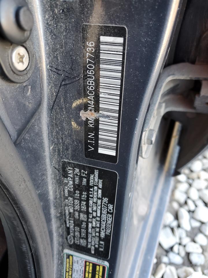 2011 Hyundai Accent VIN KMHCN4AC6BU607736 Copart auction photo, front end damage thumbnail 14