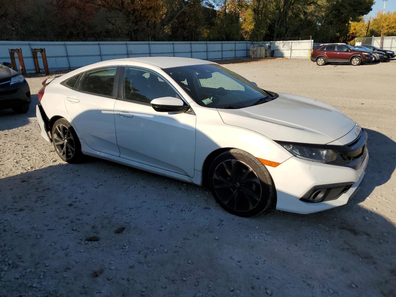 2021 Honda Civic VIN 19XFC2F85ME202033 Copart auction photo, rear end damage thumbnail 4