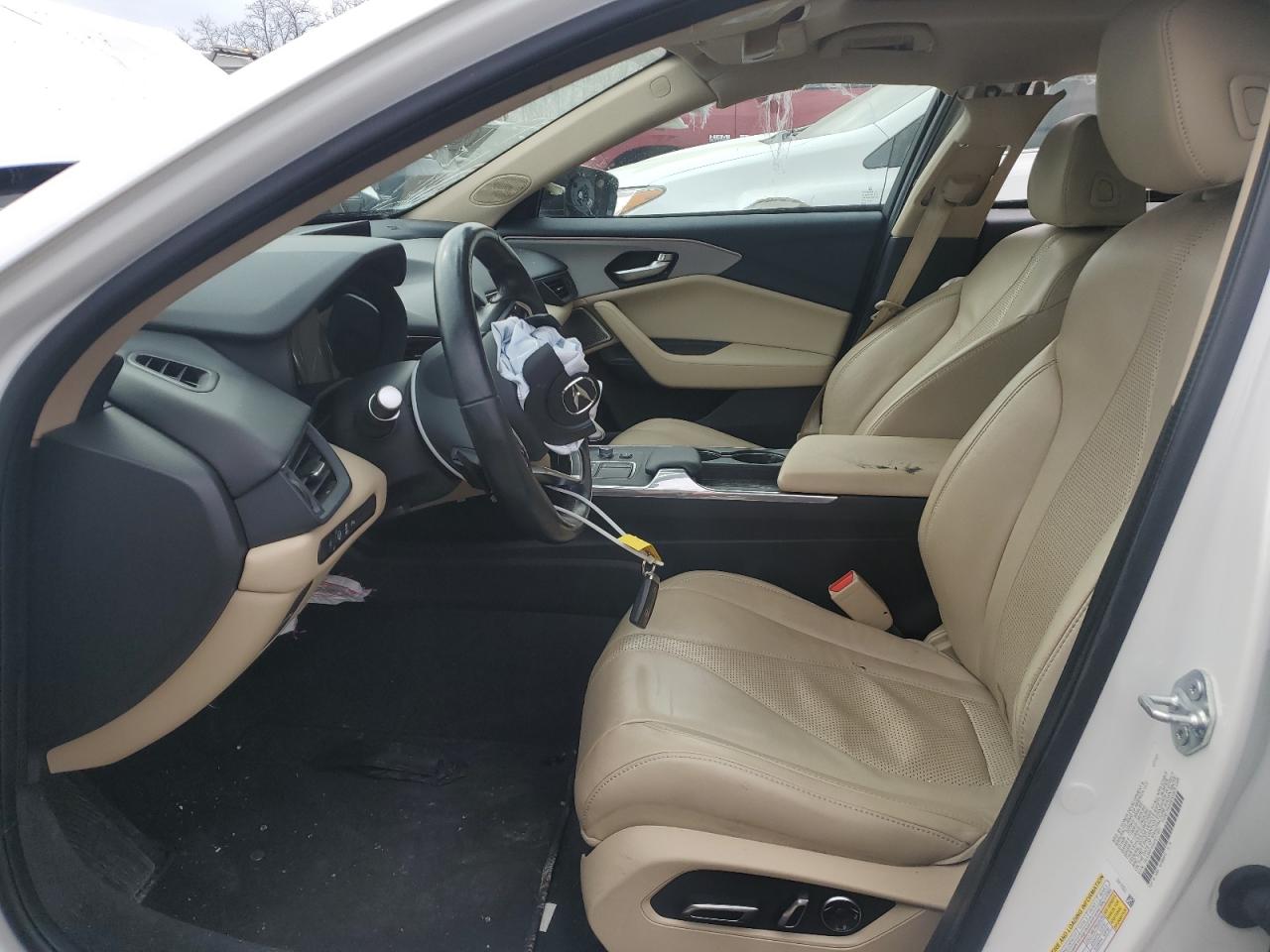 2021 Acura TLX VIN 19UUB6F45MA011831 Copart auction photo, front end / side damage thumbnail 7