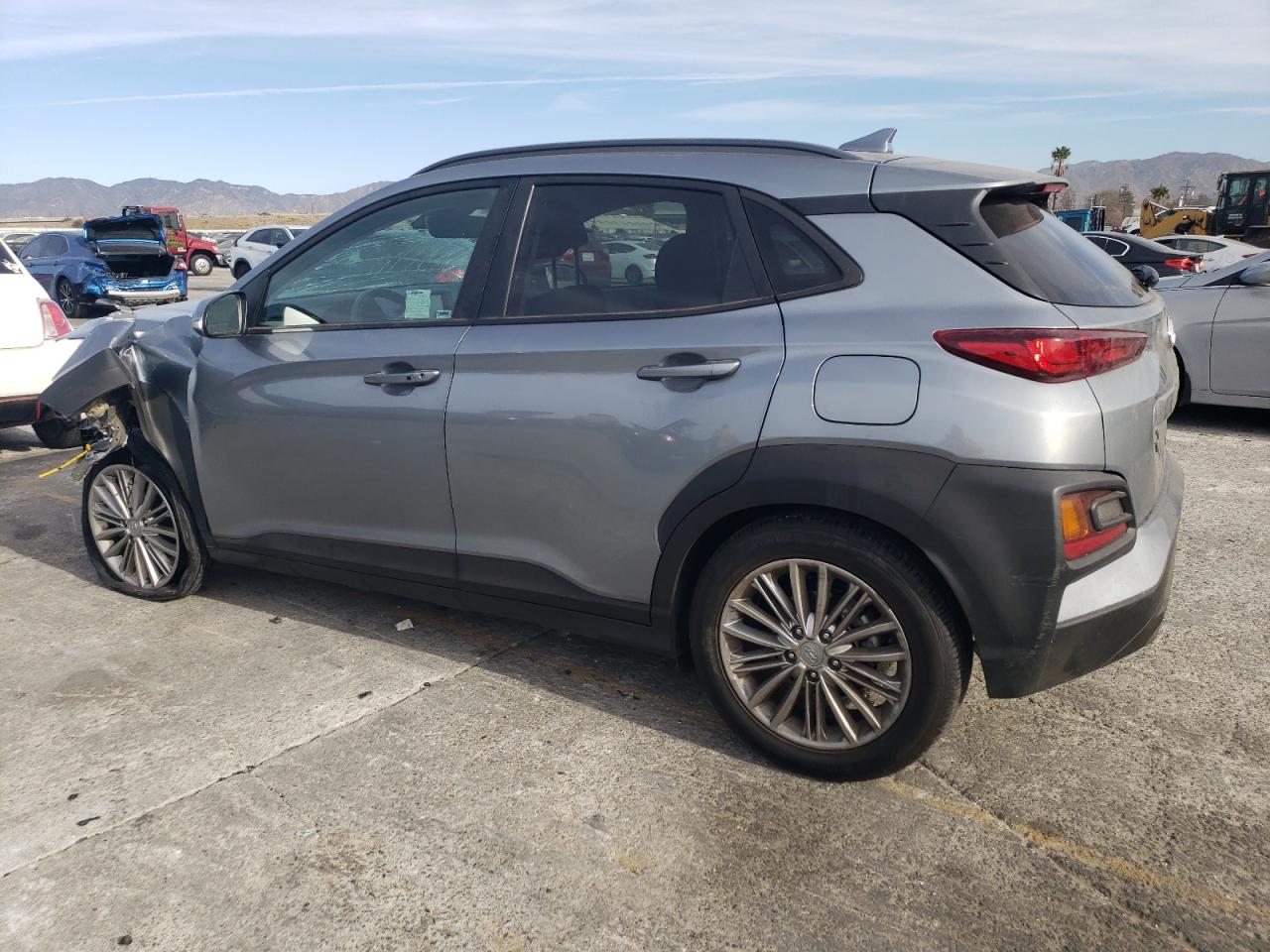 2021 Hyundai Kona VIN KM8K62AAXMU718093 Copart auction photo, front end / rear end damage thumbnail 2