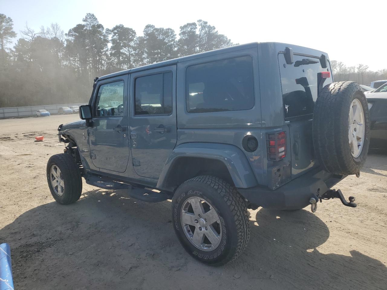 2014 Jeep Wrangler VIN 1C4BJWEG0EL196445 Copart auction photo, all over damage thumbnail 2
