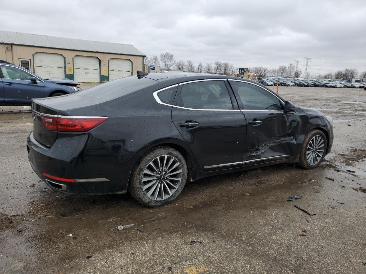 2017 KIA Cadenza VIN KNALC4J16H5093752 Copart auction photo, side / front end damage thumbnail 3