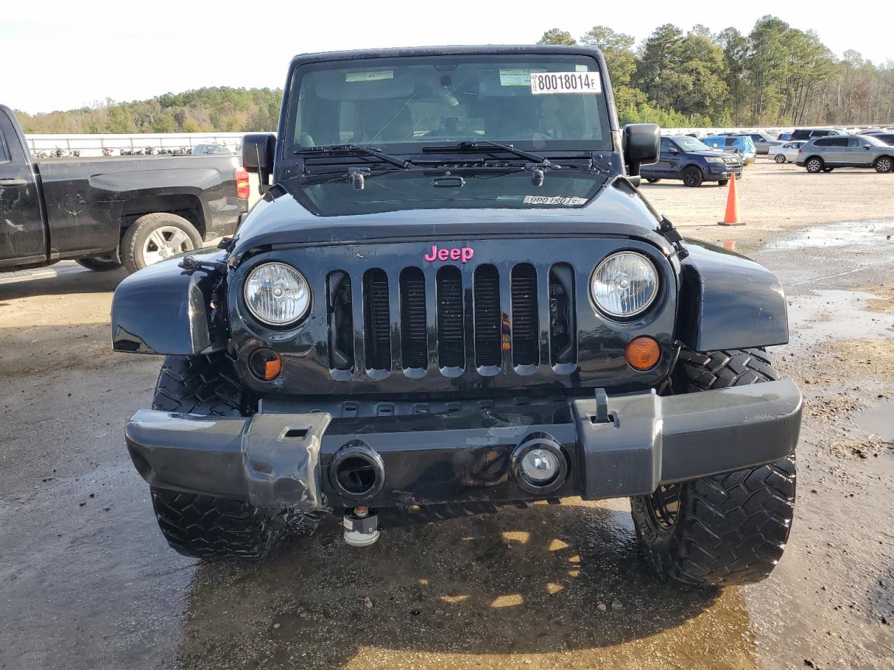 2012 Jeep Wrangler VIN 1C4BJWEG8CL258705 Copart auction photo, front end damage thumbnail 5