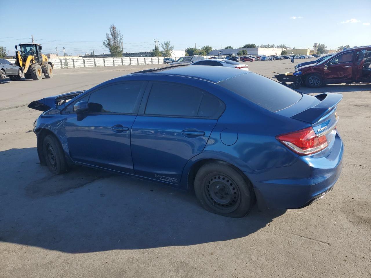 2015 Honda Civic VIN 2HGFB6E59FH703842 Copart auction photo, front end damage thumbnail 2