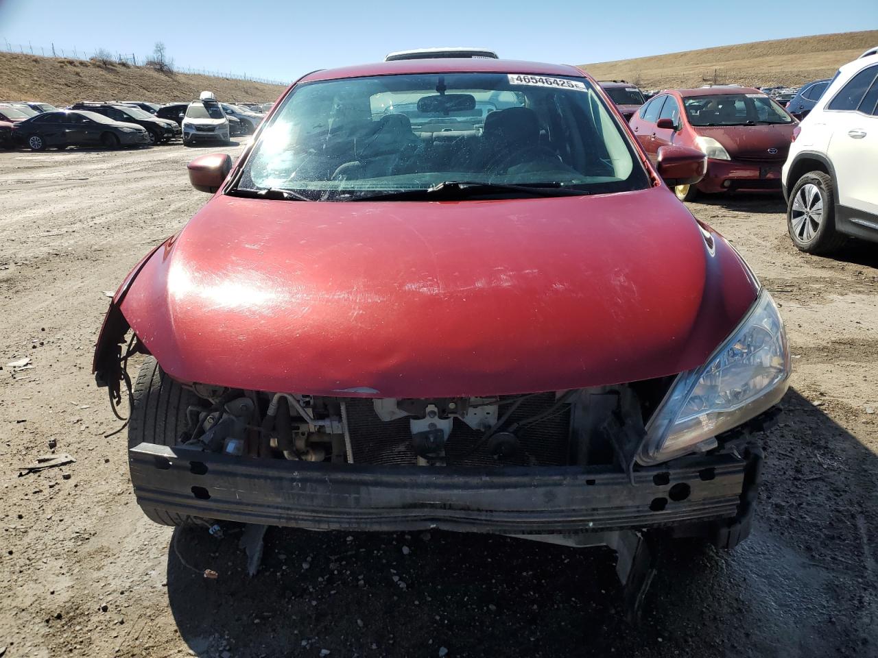 2013 Nissan Sentra VIN 3N1AB7AP7DL701424 Copart auction photo, front end / side damage thumbnail 5