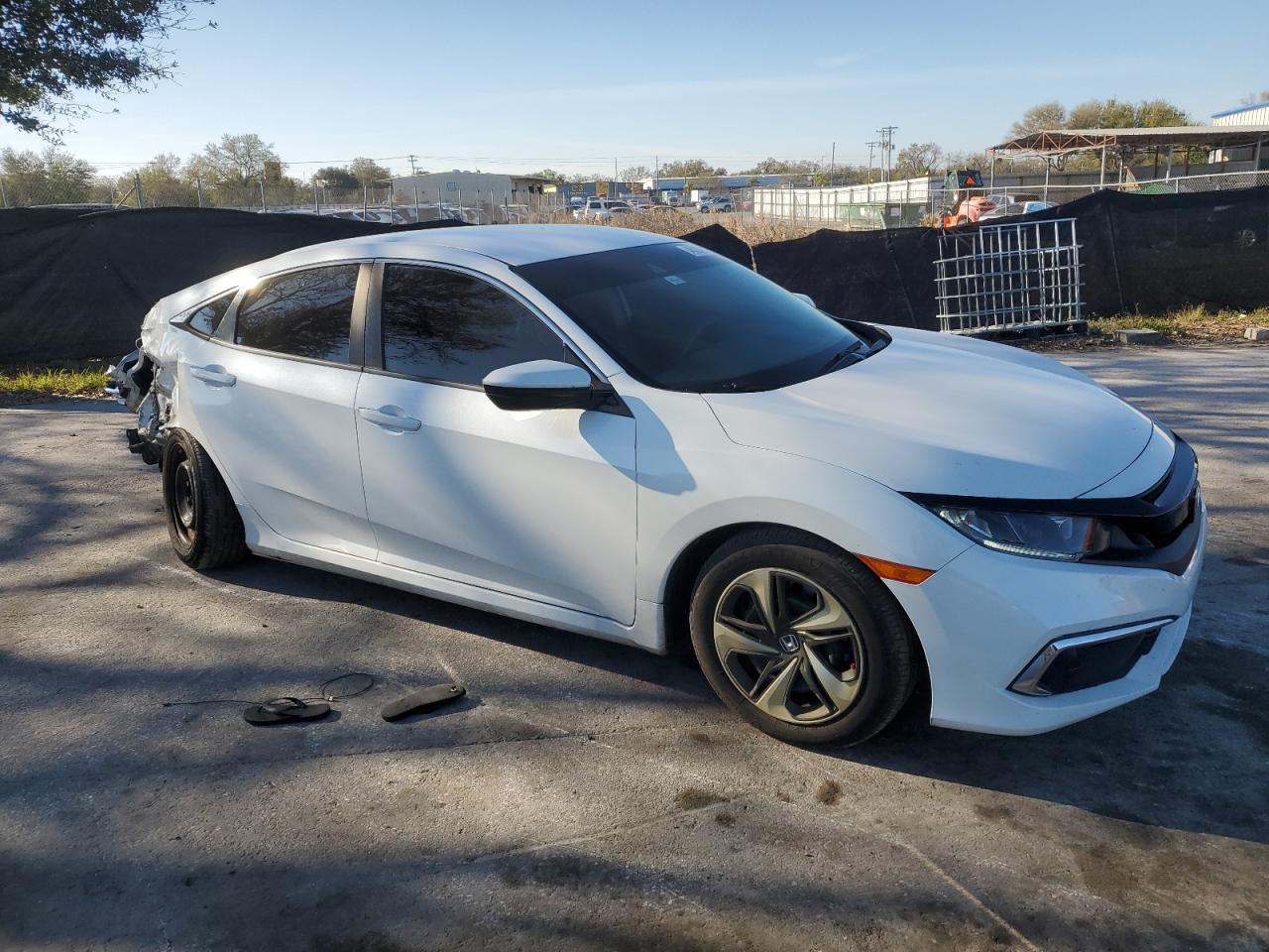 2020 Honda Civic VIN 2HGFC2F67LH550192 Copart auction photo, rear end / side damage thumbnail 4