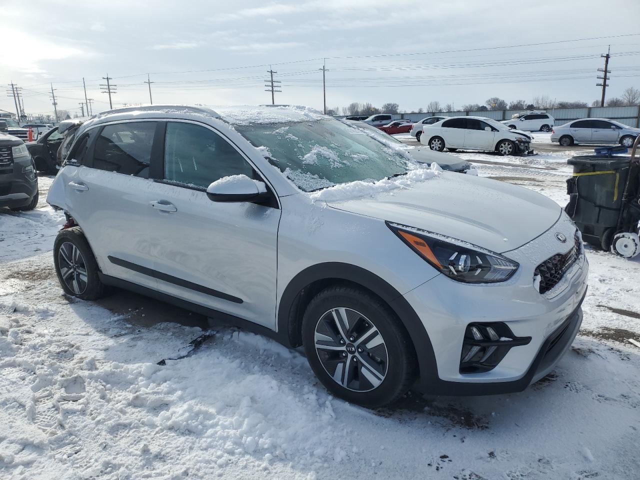 2021 KIA Niro VIN KNDCB3LC2M5470747 Copart auction photo, rear end damage thumbnail 4
