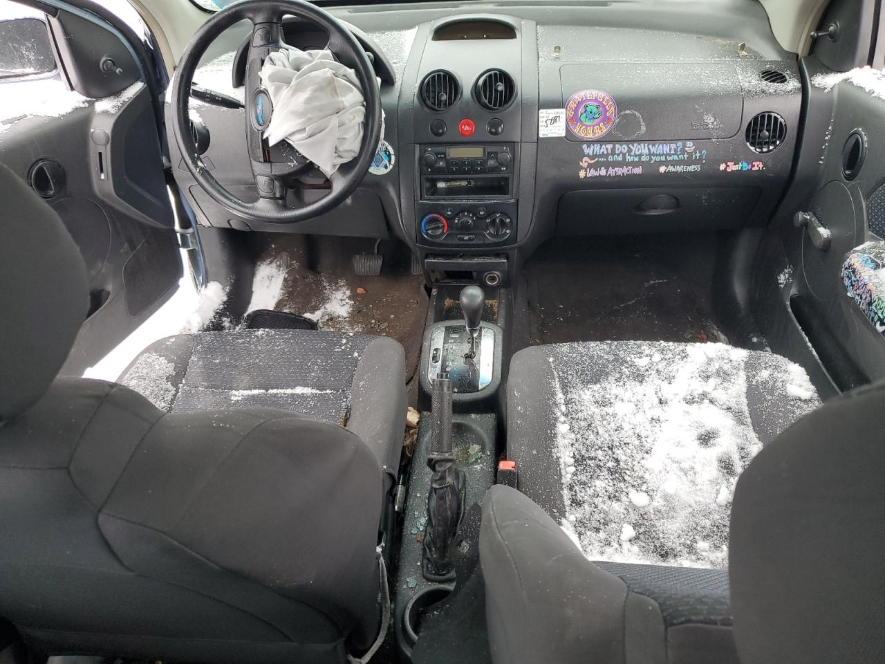 2006 Chevrolet Aveo VIN KL1TD566X6B679967 Copart auction photo, front end / side damage thumbnail 8