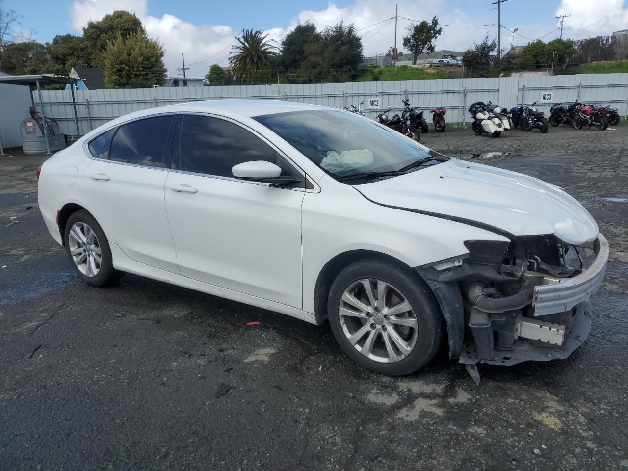 2015 Chrysler 200 VIN 1C3CCCAB9FN603891 Copart auction photo, front end damage thumbnail 4