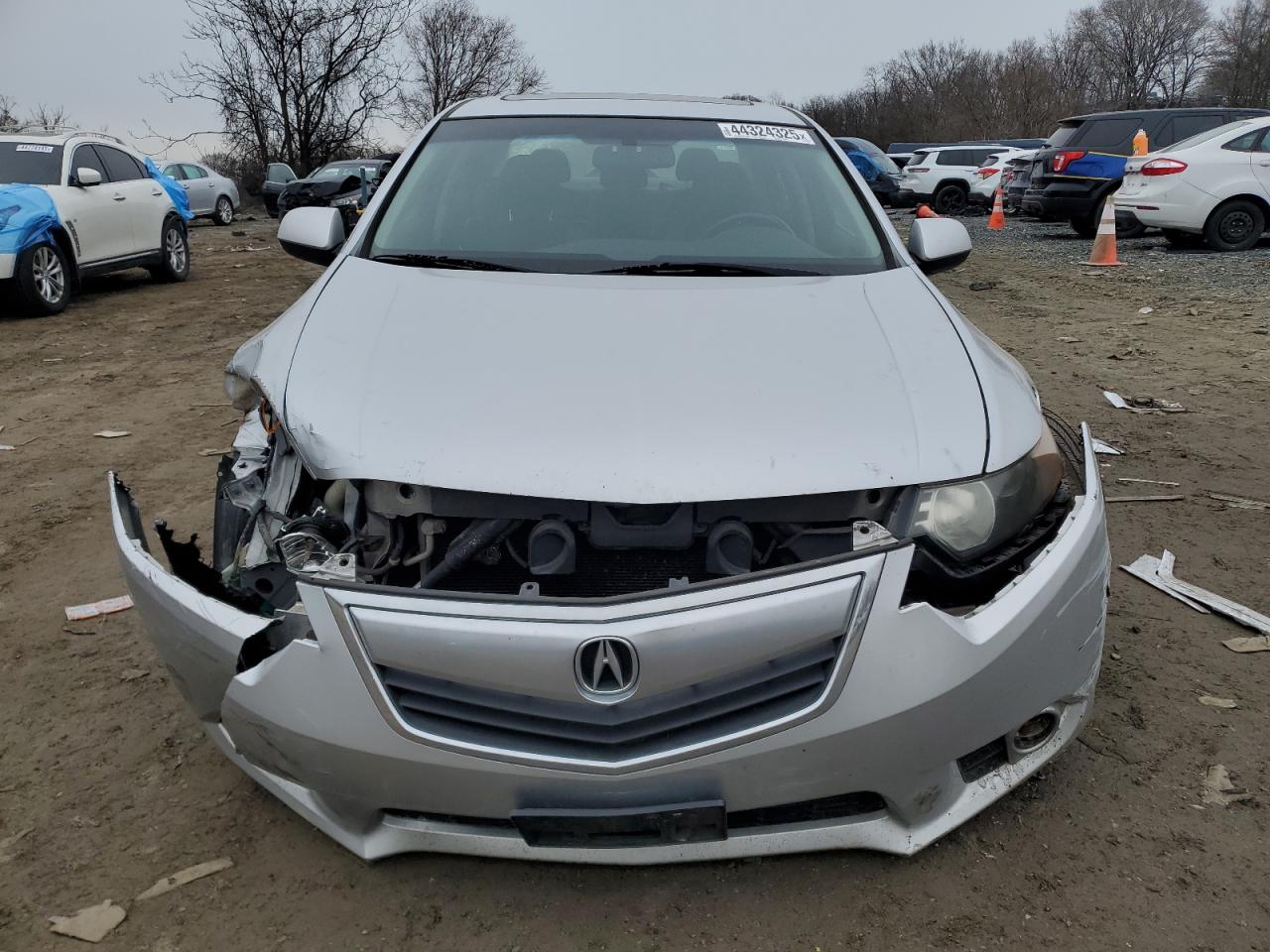 2012 Acura TSX VIN JH4CU2F45CC000424 Copart auction photo, front end / unknown damage thumbnail 5