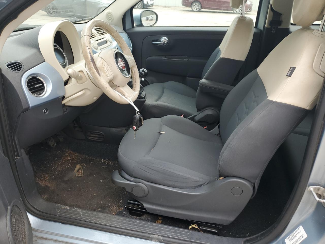 2013 Fiat 500 VIN 3C3CFFAR3DT554951 Copart auction photo, mechanical damage thumbnail 8