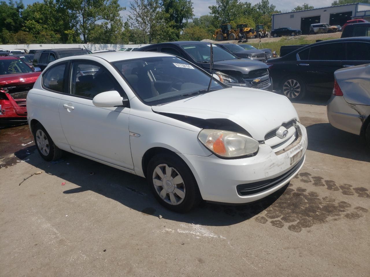 2007 Hyundai Accent VIN KMHCM36C27U030166 Copart auction photo, front end damage thumbnail 4