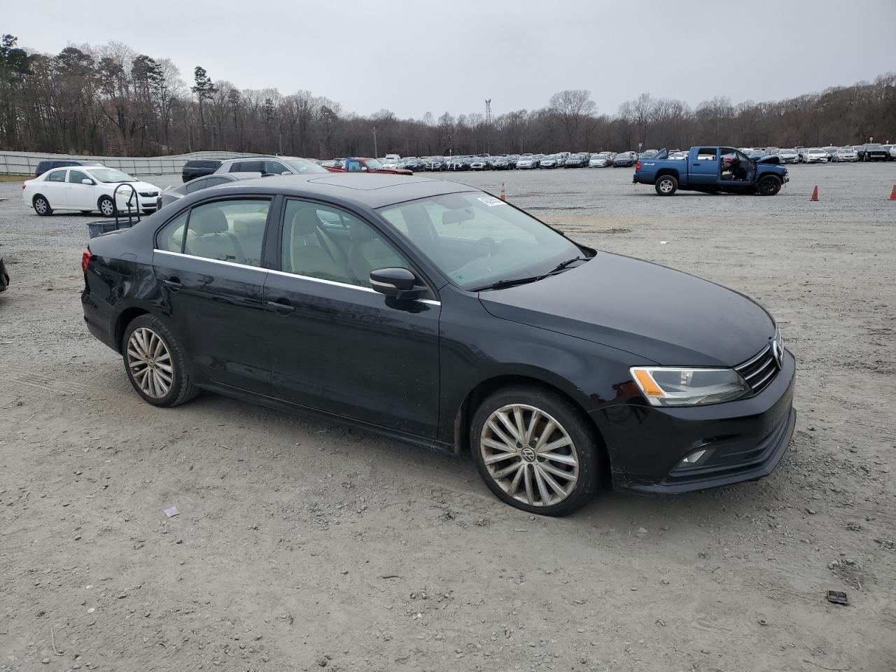 2015 Volkswagen Jetta VIN 3VWD07AJ2FM356955 Copart auction photo, front end / mechanical damage thumbnail 4
