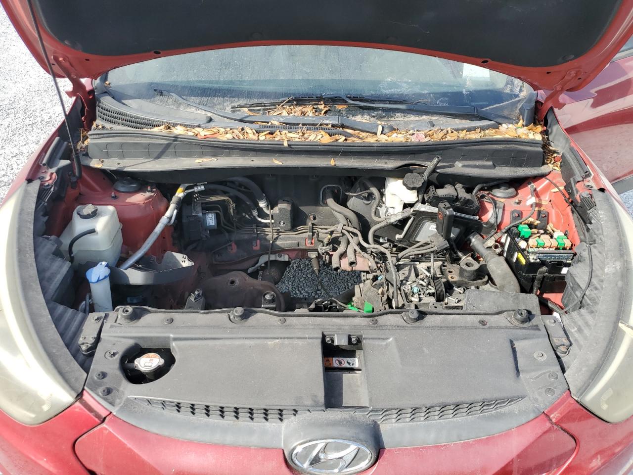 2014 Hyundai Tucson VIN KM8JU3AG4EU885756 Copart auction photo, mechanical damage thumbnail 12