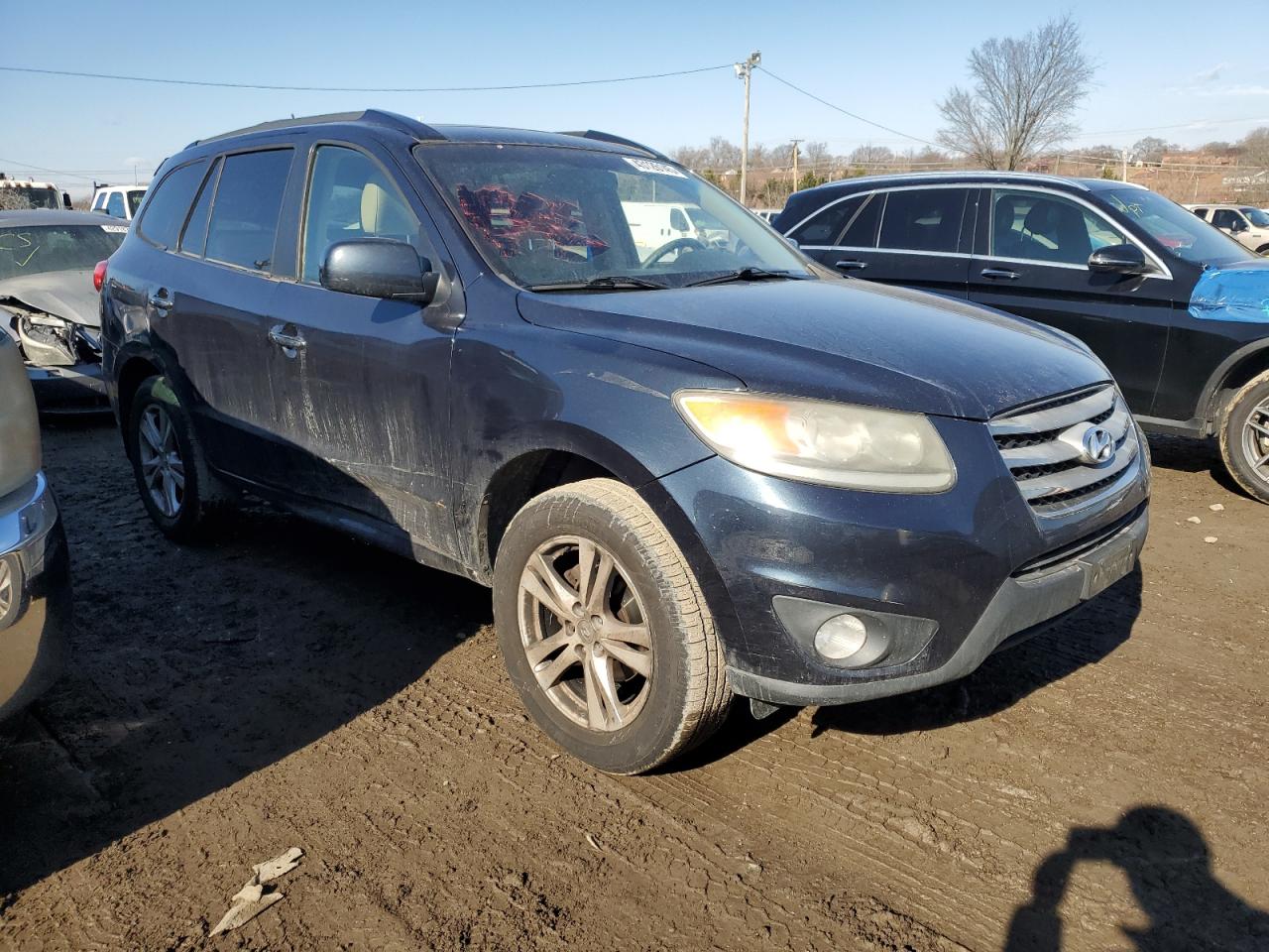 2012 Hyundai Santa Fe VIN 5XYZK4AG3CG133760 Copart auction photo, side damage thumbnail 4