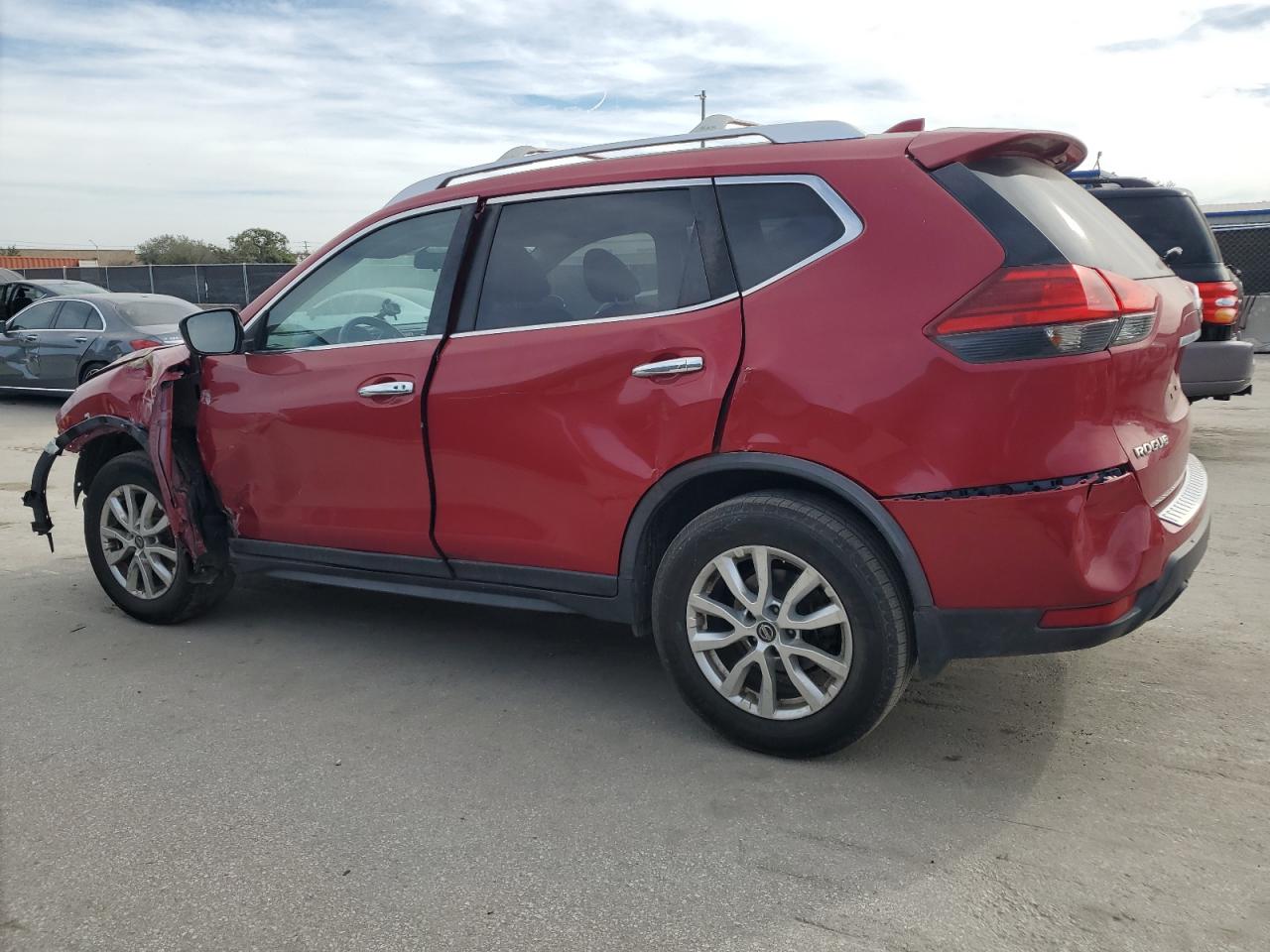 2017 Nissan Rogue VIN JN8AT2MT3HW393730 Copart auction photo, all over damage thumbnail 2