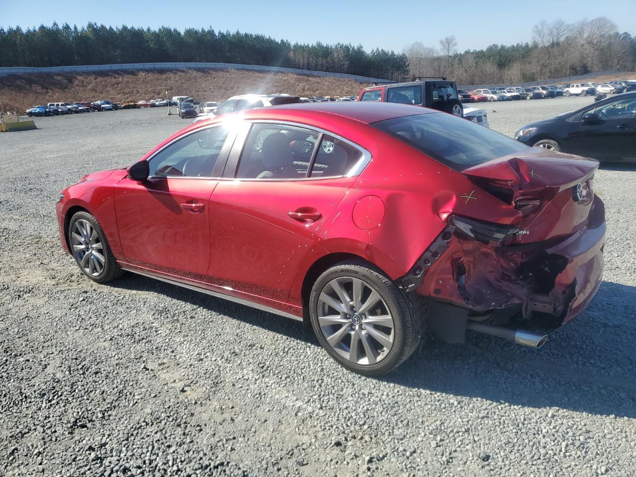 2021 Mazda 3 VIN 3MZBPACL9MM254953 Copart auction photo, rear end damage thumbnail 2