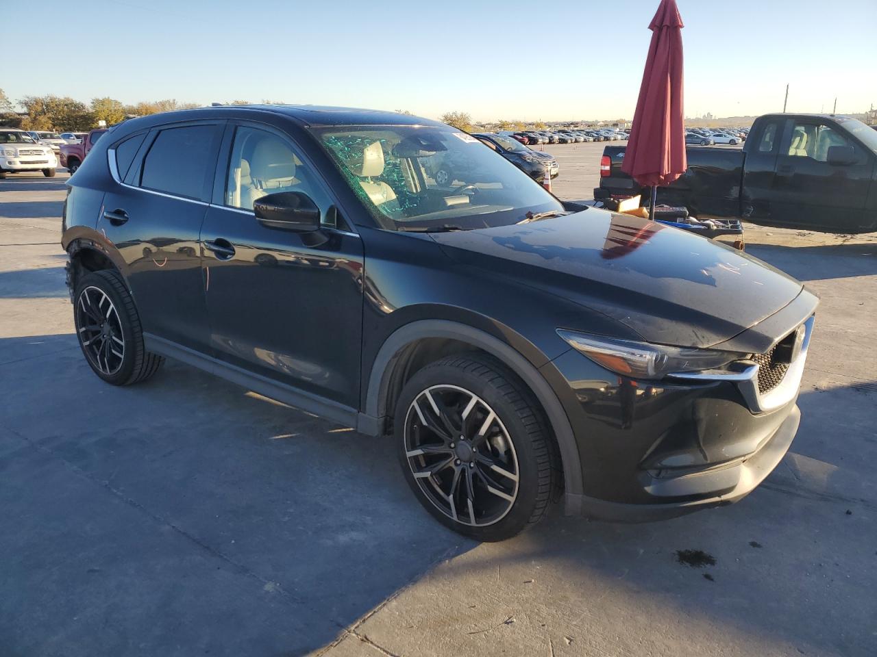2019 Mazda CX-5 VIN JM3KFADM9K1605987 Copart auction photo, rear end damage thumbnail 4