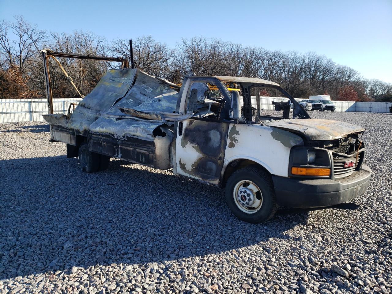 2012 GMC Savana VIN 1GD374CGXC1900388 Copart auction photo, burn damage thumbnail 4